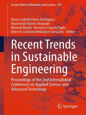 cover image of Recent Trends in Sustainable Engineering